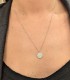 Collana Pendente Tondo Oro Bianco 9kt