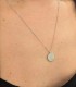 Collana Pendente Tondo Oro Bianco 9kt