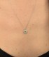 Collana Pendente Cuore Oro Bianco 9kt Zirconi