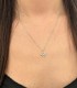 Collana Pendente Rosa Dei Venti Oro Bianco 9kt Zirconi