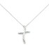 Collana Croce Miluna Oro Bianco 9kt CLD4300X