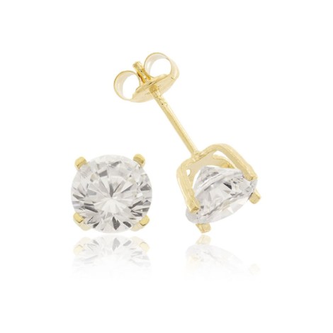 Orecchini Zircone Oro Giallo 9kt