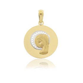 Medaglia Madonnina Oro Giallo 9kt