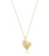 Collana Cuore Oro Giallo 9kt Bombato