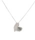 Collana Cuore Argento Satinato