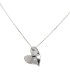 Collana Cuore Argento Satinato