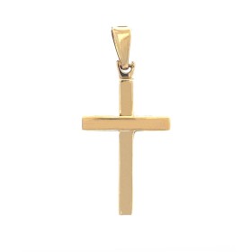 Ciondolo Croce Oro Giallo 18kt