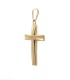 Ciondolo Croce Intagliata Oro Giallo 18kt