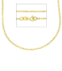 Collana Oro Giallo 9kt Maglia Forzatina