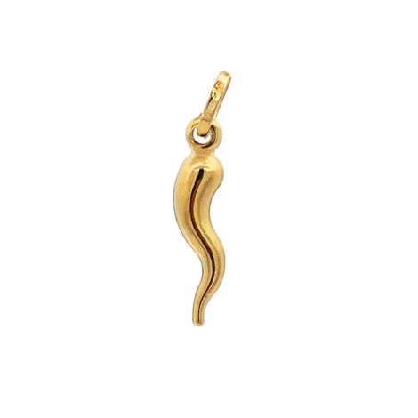 Ciondolo Corno Oro Giallo 18kt