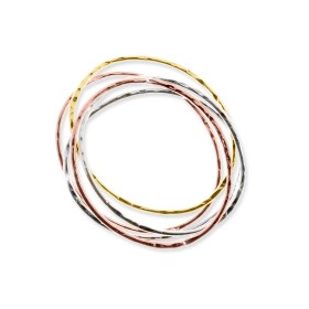 Bracciale Bangle Unoaerre Bronzo Tre Colori