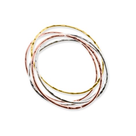 Bracciale Bangle Unoaerre Bronzo Tre Colori