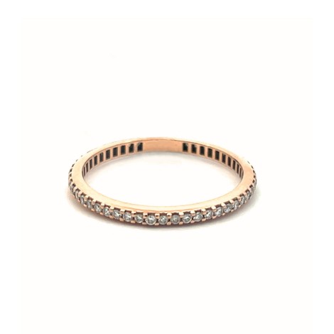 Fedina Oro Giallo 18kt e Diamanti