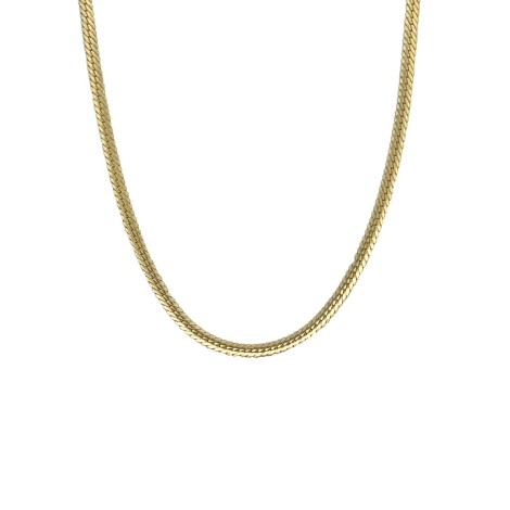 Collana Catena Piatta Argento Dorato