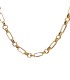 Collana Catena Argento Dorato Cerchietti Alternati