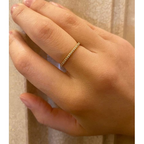 Fedina Oro Giallo 18kt e Diamanti