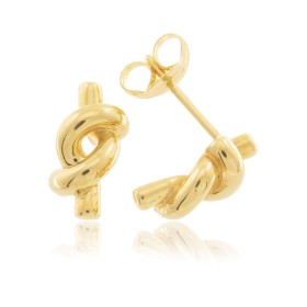 Orecchini Lobo Nodo Oro Giallo 9kt