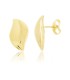Orecchini Lobo Onda Oro Giallo 9kt