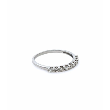 Anello Oro Bianco 18 kt Diamanti