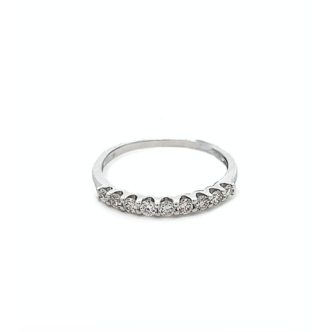 Anello Oro Bianco 18 kt Diamanti