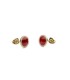 Orecchini Daniel Wellington Audrey Earrings Red Agathe Gold