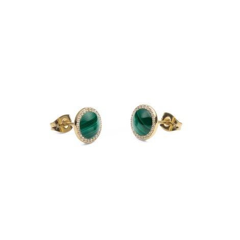 Orecchini Daniel Wellington Audrey Earrings Malachite Gold