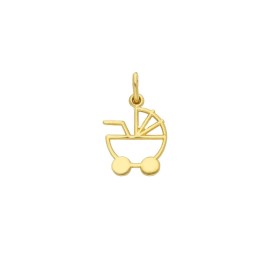 Ciondolo Nascita Oro Giallo 18kt Carrozzina