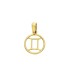 Ciondolo Segno Zodiacale Gemelli Oro Giallo 18kt