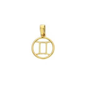 Ciondolo Segno Zodiacale Gemelli Oro Giallo 18kt