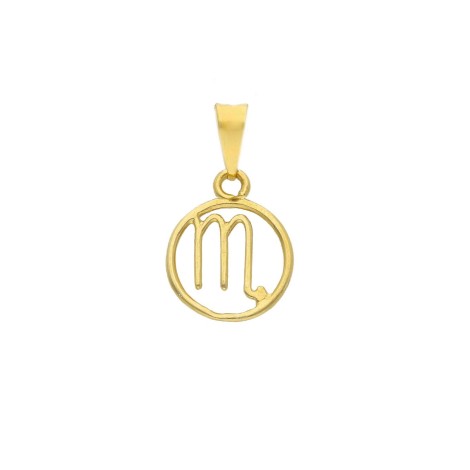 Ciondolo Segno Zodiacale Scorpione Oro Giallo 18kt
