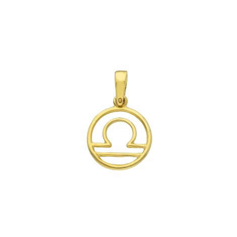 Ciondolo Segno Zodiacale Bilancia Oro Giallo 18kt