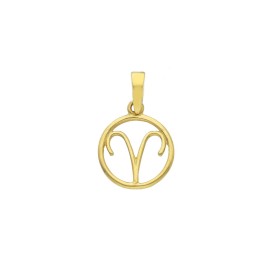 Ciondolo Segno Zodiacale Ariete Oro Giallo 18kt