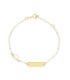 Bracciale Targhetta e Macchina Oro Giallo 9kt