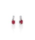 Orecchini Miluna Oro Bianco 9Kt Rubini e Diamanti ERD2796X