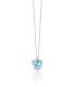 Collana Miluna Topazio e Diamanti Oro Bianco 9kt CLD4697X