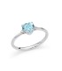 Anello Miluna Topazio e Diamanti Oro Bianco 9kt LID3748X