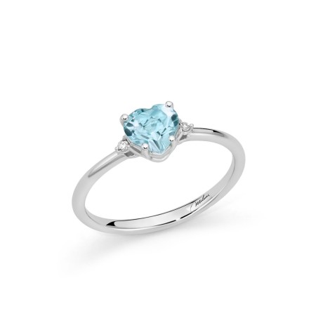 Anello Miluna Topazio e Diamanti Oro Bianco 9kt LID3748X