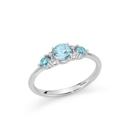 Anello Miluna Topazi e Diamanti Oro Bianco 9kt LID3747X
