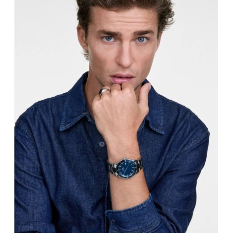 Daniel Wellington Orologio Iconic Paradigma Link Blue Enamel Silver DW00100820