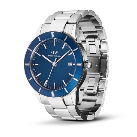 Daniel Wellington Orologio Iconic Paradigma Link Blue Enamel Silver DW00100820