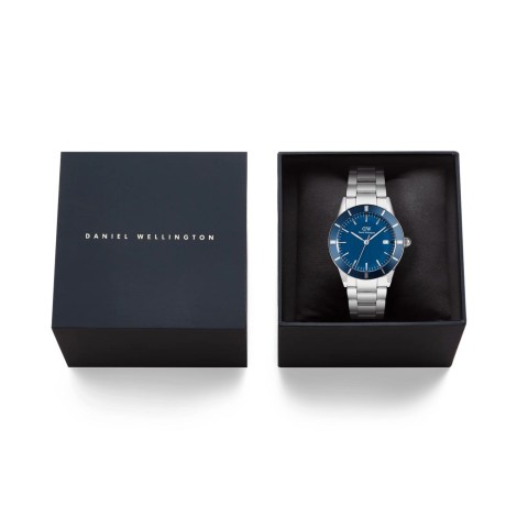 Daniel Wellington Orologio Iconic Paradigma Link Blue Enamel Silver DW00100820