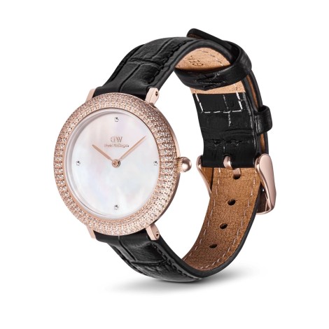 Orologio Daniel Wellington Crystalline Bezel Black Croc DW00100827