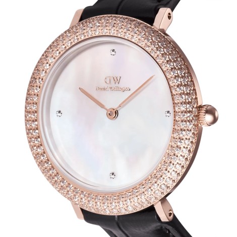 Orologio Daniel Wellington Crystalline Bezel Black Croc DW00100827