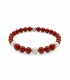 Bracciale Miluna Argento Pasta di Corallo e Perle PBR3663