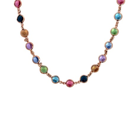 Collana Argento e Pietre Colorate