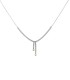 Collana Argento Zirconi Bianchi e Perle
