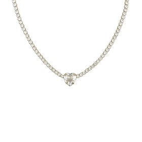 Collana Tennis Argento Zirconi Bianchi