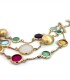 Bracciale Argento Dorato e Pietre Colorate