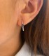 Orecchini Zaffiro Oro Bianco 18kt Diamanti