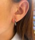Orecchini Zaffiro Oro Bianco 18kt Diamanti